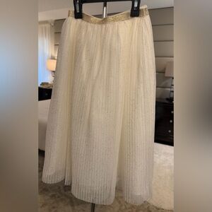 Cat & Jack White Skirt with Glitter